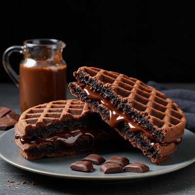 Belgian Dark Waffle Sandwich